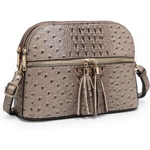 Dasein Women Tassel Zipper Pocket  Bag Shoulder Purse